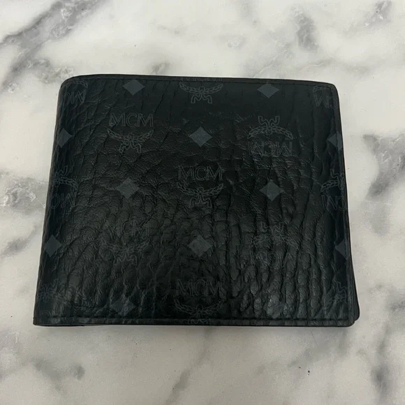 Vintage MCM Men’s Visetos Bifold Wallet Black
